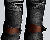 Patchwork Ripped Jeans