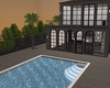 Sunset pool house