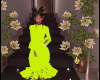 Lime Ruffle dress
