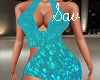 Blue Mesh Dress