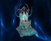Aqua lion throne