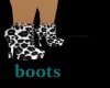 snow leopard ankle boot