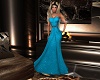 Elegant Blue Summer Gown