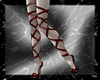 red ribbon boots