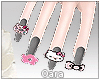 Oara kitty nails - gray