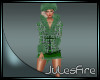 FIRE Ilsa Dress Green