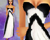 Black White Haute Gown