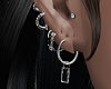 ∔EARRINGS SET SILVER