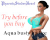 Aqua busty bodice