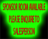 sponsor room sign