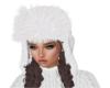 ushanka fur hat white wi