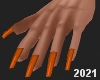 2021Classy Orange Nails
