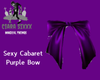 Sexy Cabaret Purple Bow