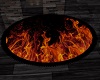 Oval Rug flamme