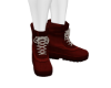 KORY RED TIE UP BOOTS