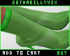 Plastic Neon Green Boots