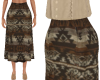 TF* Brown Navah Skirt