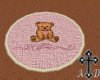 Teddybear round rug