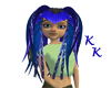 (KK)dk blu alien hair M