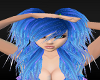 light blue rave hair