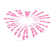 fireworks heart pink