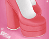 𝓀 Peach Lace Platform