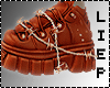 Orange Shoes Male