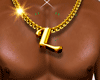 !M Letter Gold Necklace