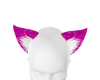 pink sparkle furry ears