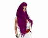 long purple glossy hair