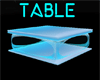 GLASS TABLE/STAGE NEON