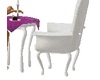 White & Purple Table