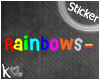 [K] Rainbow Sticker