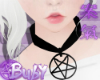 Necklace Pentagram Black