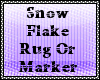 Snow Flake Rug Or Marker