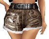 BELTED BROWN SHORTS