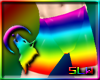 [SLW]Rainbow PVC Shorts