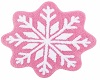 Pink Snowflake Rug  2