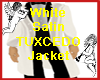 White Satin TUXCEDO Jack