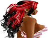 red black curls