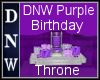 Purple Birthday Throne