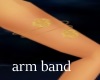 gold arm band