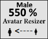 Avatar scaler 550% Male