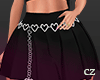 l Chain Black Skirt l