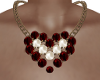 Ruby/Pearls Jewelry Set