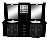 Black Rose Double Vanity