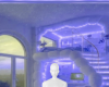 Deep blue room bg