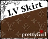 LV Layered Mini Skirt