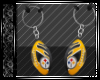 Steelers FB Earrings