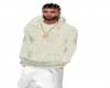 Cream Linen Sweater M
